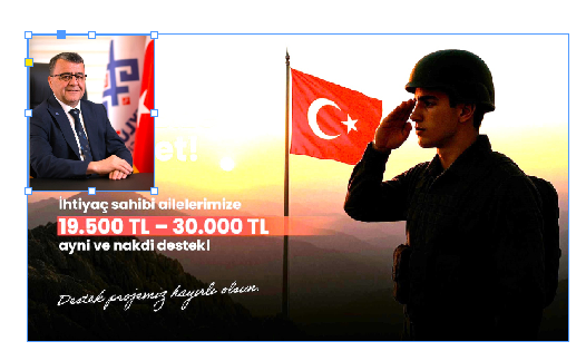ALTIEYLÜL’DEN ASKER AİLELERİNE MADDİ VE MANEVİ DESTEK