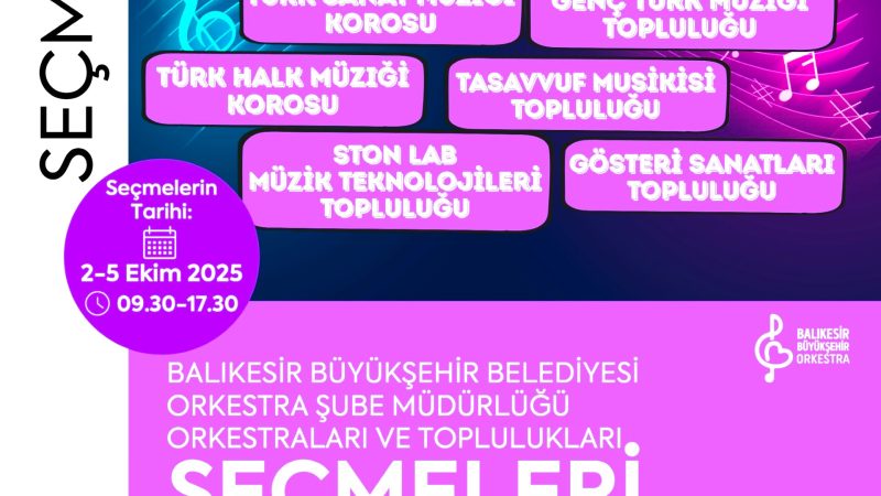 Büyükşehir Belediye Koroları yeni yeteneklerini arıyor