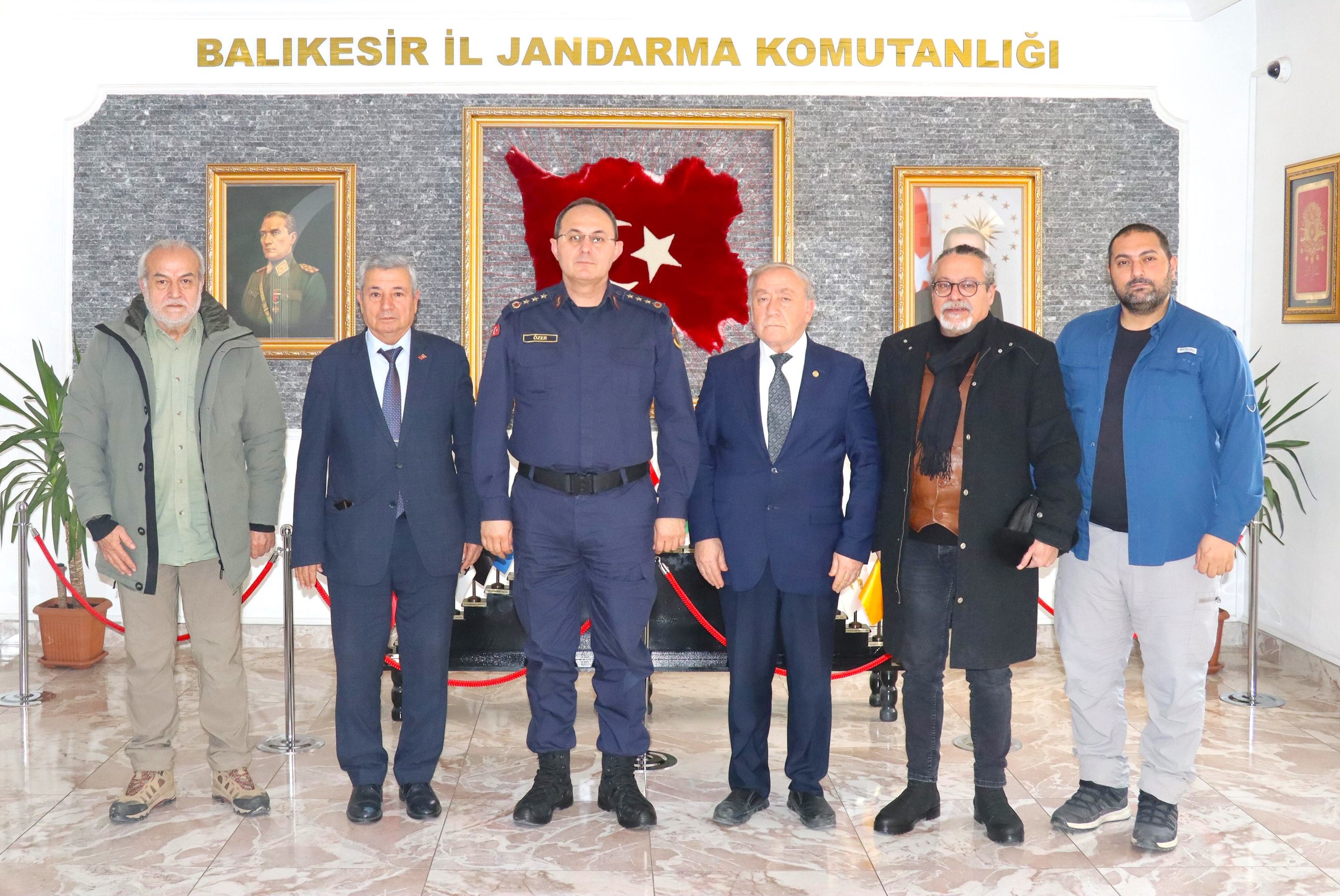 Balıkesir Gazeteciler Cemiyeti’nden İl Jandarma Komutanı Albay Murat Özer’e Ziyaret
