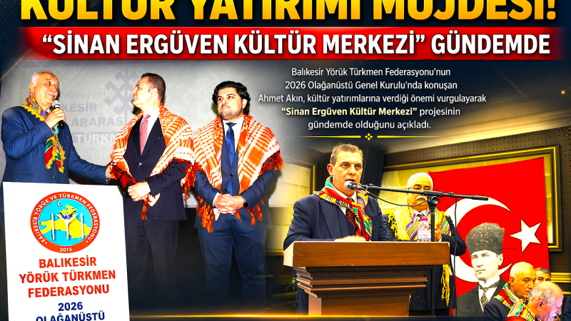 Ahmet Akın’dan Kültür Yatırımı Müjdesi: “Sinan Ergüven Kültür Merkezi” Gündemde